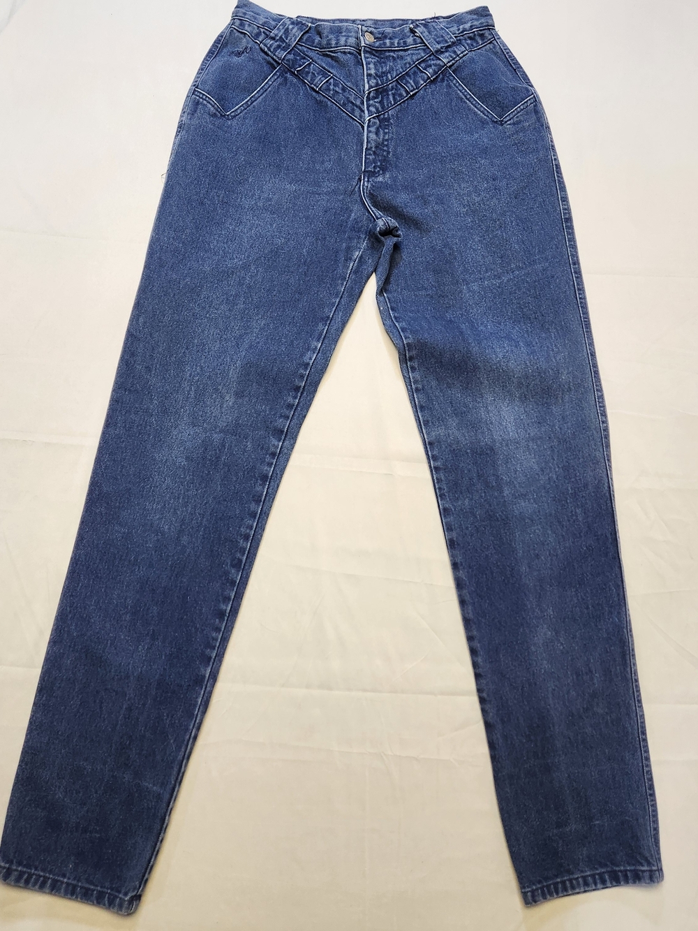 Vintage Roper Jeans 10 western 90s High Waisted bareback blue Punchy cowgirl Y2K